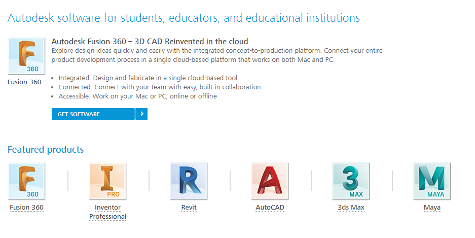 Autodesk software packages