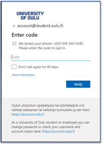 Picture of Enter code window