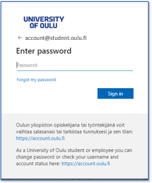 Picture of Enter password window