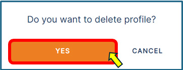 Do you want to delete profile?